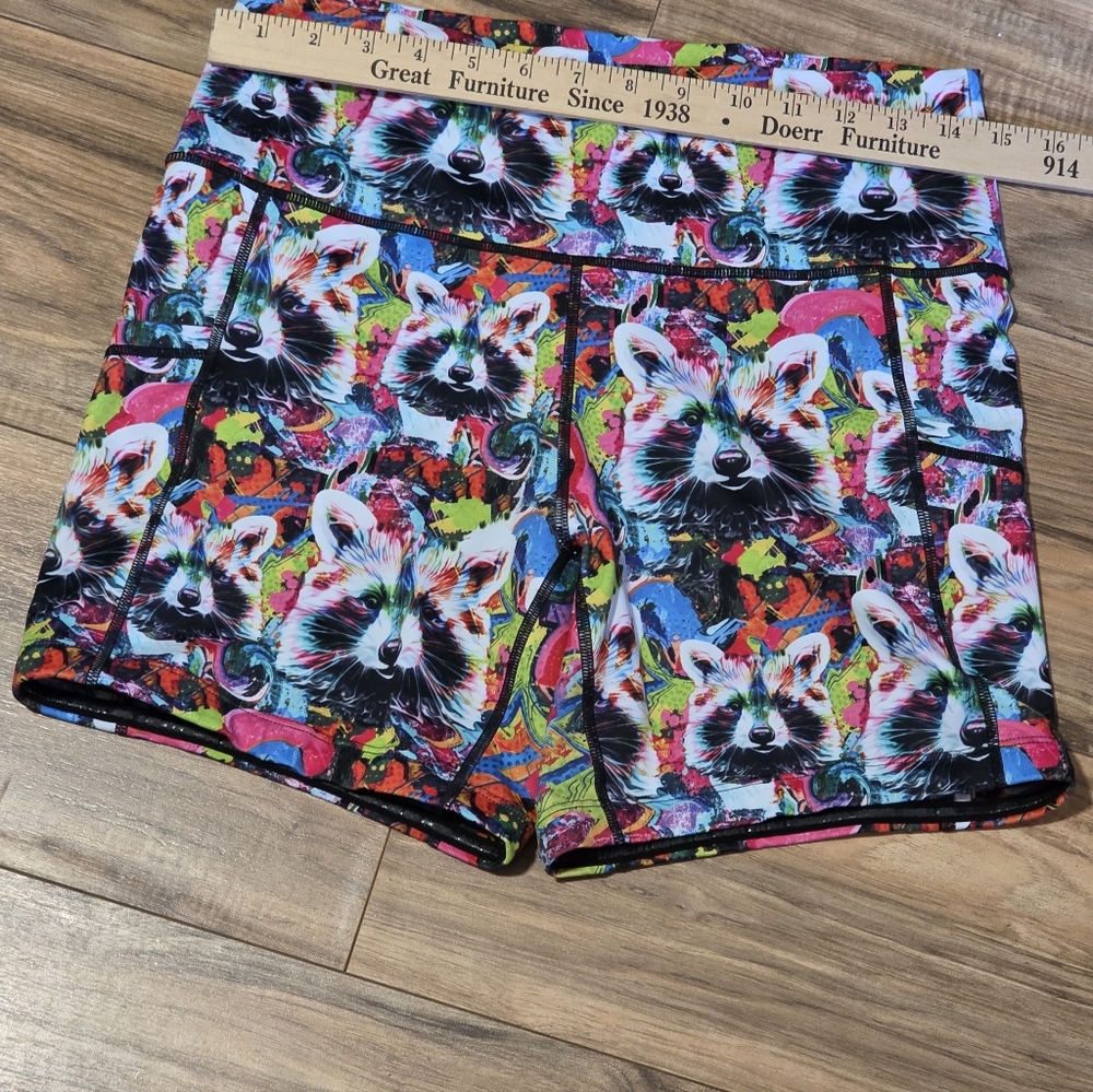 Constantly Varied Gear High Waist Colorful Raccoon Shorts - Picture 5 of 11
